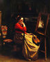Artist's Studio, Young Woman with a Mandolin Reproduction