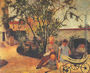 Family of the Artist in the Garden Reproduction
