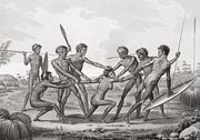 Port Jackson New Holland Ceremony before an Aboriginal Marriage Reproduction
