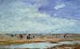 Deauville, the Beach, Low Tide Reproduction