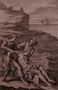 The shepherds Strephon and Klaius rescuing Musidorus from drowning, from 'Arcadia' Reproduction