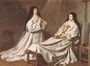 Portrait of Mother Catherine-Agnes Arnauld (1593-1671) and Sister Catherine of St. Suzanne Champaigne (1636-86) the artist's daughter, 1662 Reproduction
