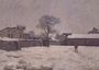 Under Snow: the farmyard at Marly-le-Roi, 1876 Reproduction