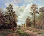 The road to Louveciennes at the edge of the wood, 1871 Reproduction