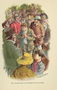 The crowd fell apart as the Sheriff led Potter through', illustration from 'The Adventures of Tom Sawyer by Mark Twain (1835-1910) Reproduction