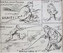 Golfing Moves, illustration from Graphic magazine, pub. c.1870 Reproduction