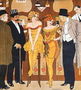 Caricature of prostitutes with their clients, from Le Rire, 1901 Reproduction