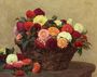 Basket of Dahlias Reproduction