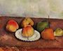 Still Life Plate And Frui Reproduction