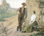 Peasant Couple in Farmyard Reproduction