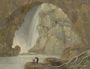 A Grotto With A Waterfall Reproduction