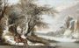 A Winter Landscape With Men Returning From The Hunt, And A Woman With A Child On Horseback Reproduction