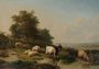 Sheep And Goats In A Landscape Reproduction