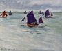 Fishing Boats Off Pourville Reproduction
