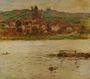 Barge On The Seine At Vertheuil Aka Vetheuil Reproduction