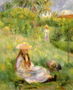 Young Girl In The Garden At Mezy Reproduction
