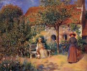 Garden Scene In Brittany Reproduction