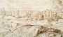 Mountainous Landscape with Antique Ruins Reproduction