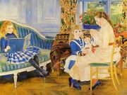 Childrens Afternoon At Wargemont Aka Marguerite Lucie And Marthe Barard Reproduction