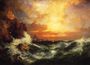 Sunset near Land's End, Cornwall, England Reproduction