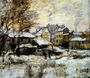 Snow Effect With Setting Sun Reproduction