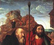 Sts. Anthony and Thomas with Tommaso Portinari (detail) 1476-79 Reproduction