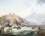 Fishing boats off Scotland Reproduction