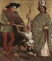 St Martin of Tours and St Nicholas of Bari c. 1450 Reproduction