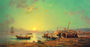 Italian Costal Landscape with Fishermen Reproduction