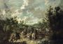 A Wooded Landscape with Travellers Reproduction